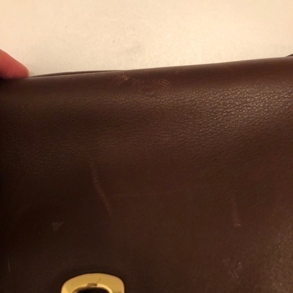 Coach vintage brown leather briefcase laptop bag - Picture 2 of 15